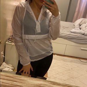 Sheer Reebok Rain Jacket - Quarter ZIP